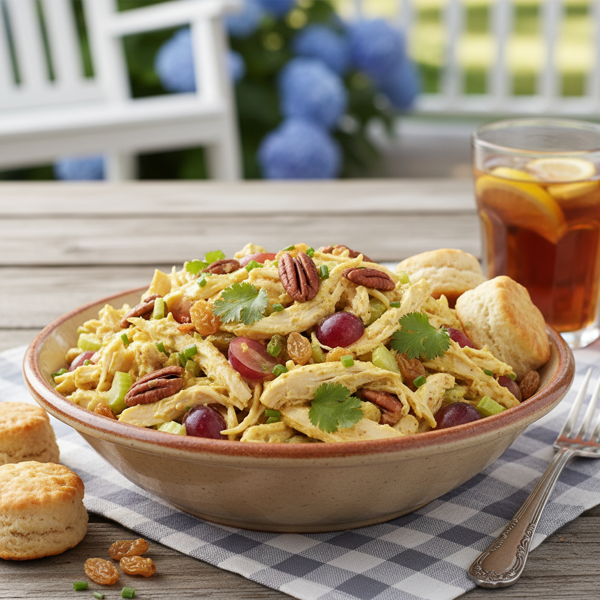 Savory Southern Curried Chicken Salad recipe