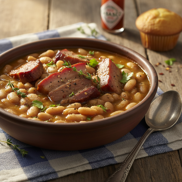 Savory Southern Great Northern Beans with Pork recipe