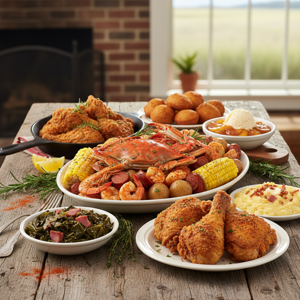 Savory Southern Low Country Feast recipe