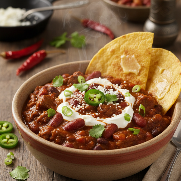 Savory Southwest Chili Con Carne recipe