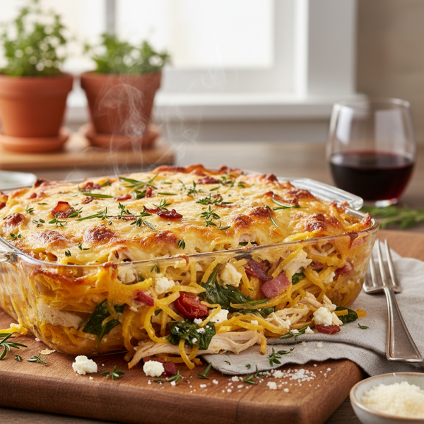 Savory Spaghetti Squash Bake recipe