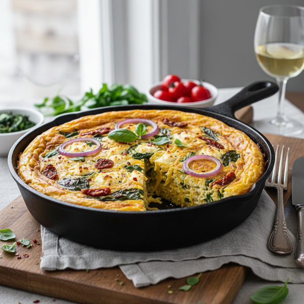Savory Spaghetti Squash Frittata Delight recipe