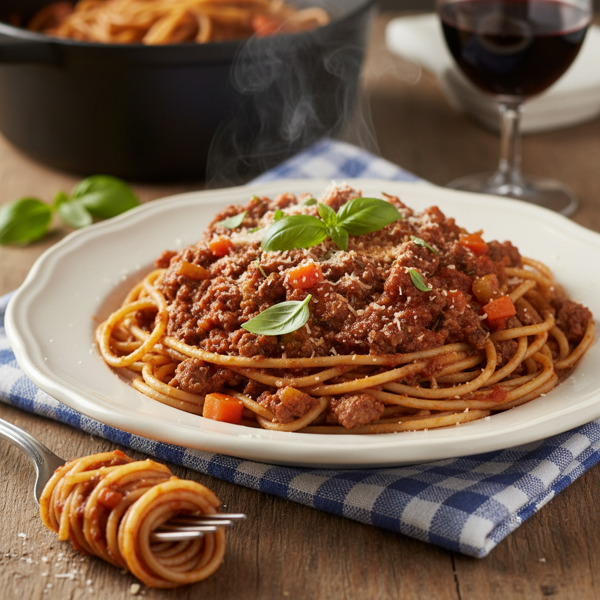 Savory Spaghetti à la Beef recipe