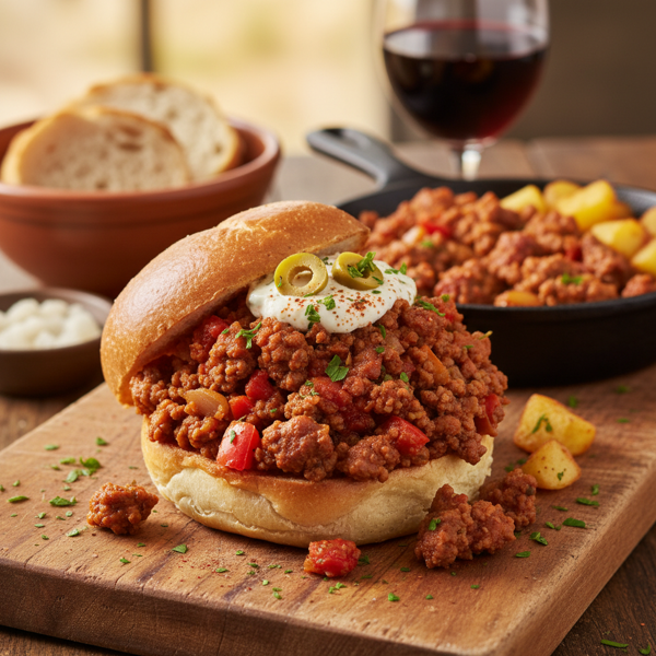 Savory Spanish-Style Sloppy Joes recipe