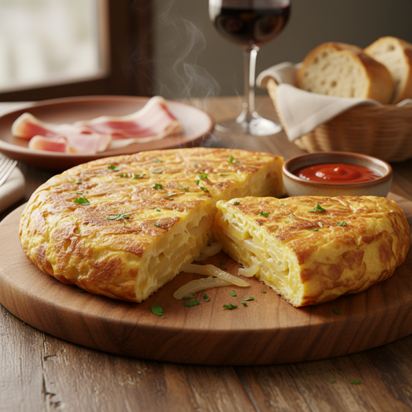 Savory Spanish Potato Omelette recipe