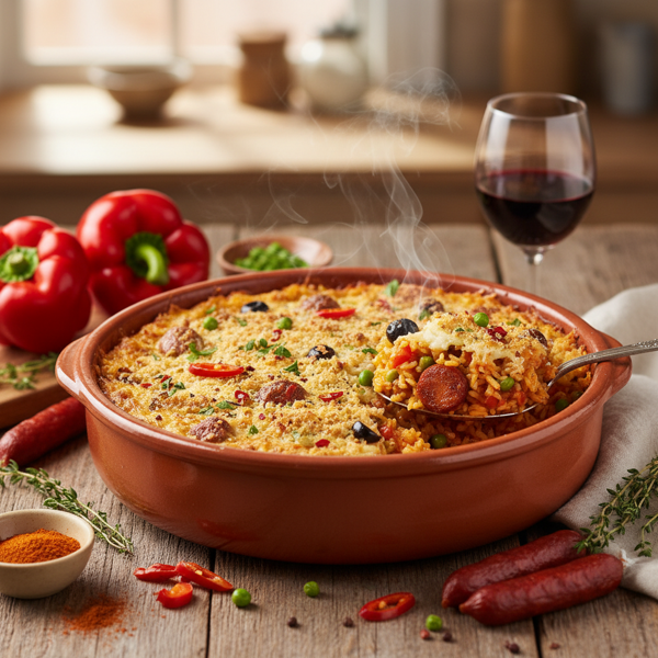 Savory Spanish Rice Casserole recipe