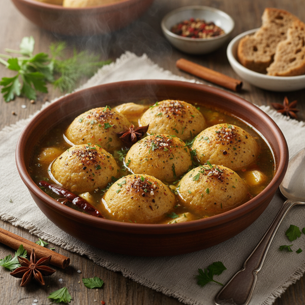 Savory Spice-Infused Matzo Balls recipe