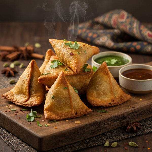 Savory Spiced Beef Samosas recipe