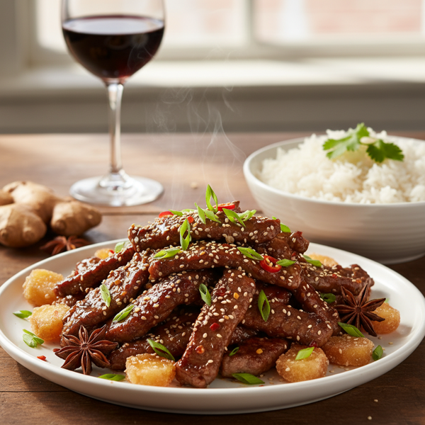 Savory Spiced Ginger Beef Delight recipe