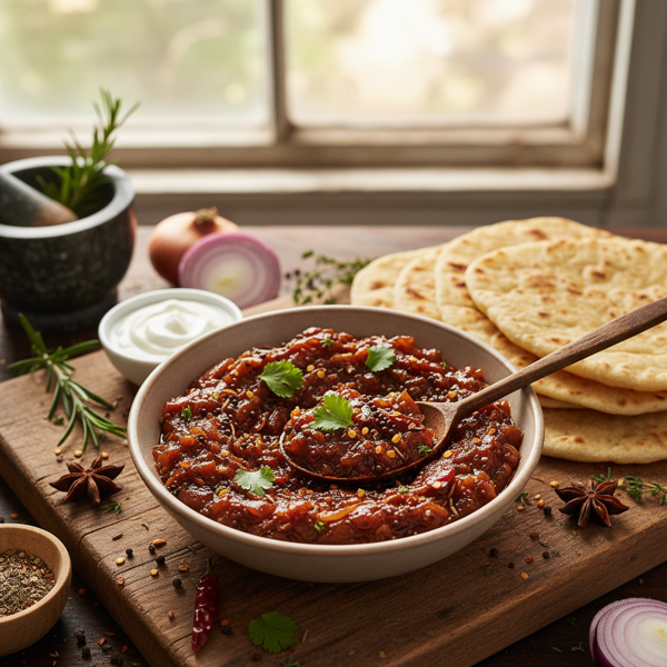Savory Spiced Onion Chutney recipe