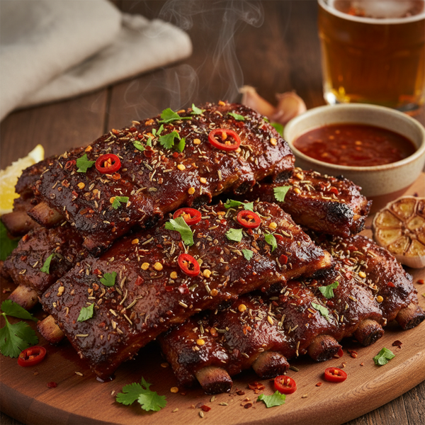 Savory Spiced Pork Ribs recipe