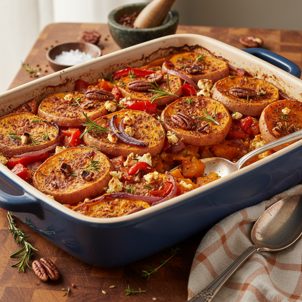 Savory Spiced Sweet Potato Bake recipe