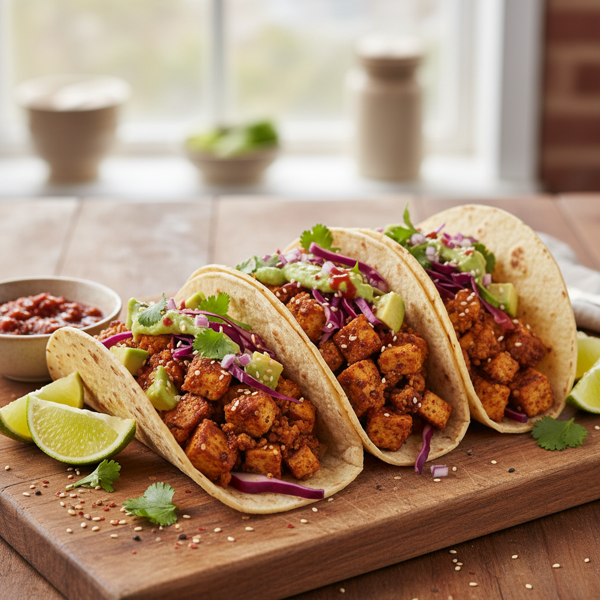 Savory Spiced Tofu Tacos recipe
