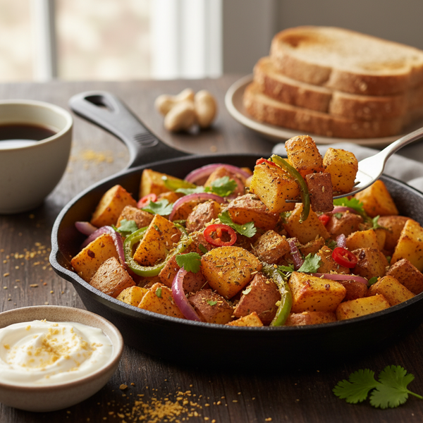 Savory Spiced Vegan Breakfast Potatoes recipe