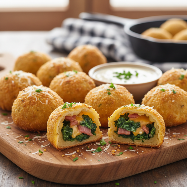 Savory Spinach Bacon Bites recipe
