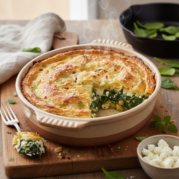 Savory Spinach and Cheese Bake recipe