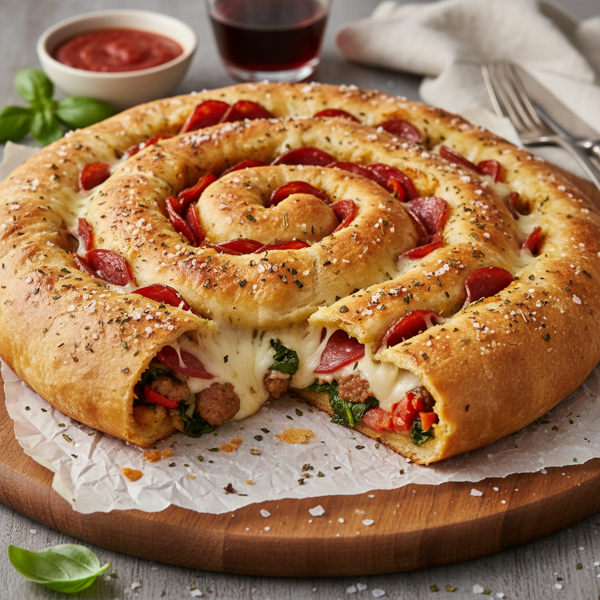 Savory Spiral Stromboli Delight recipe