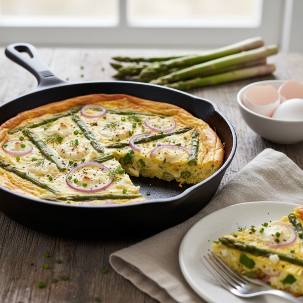 Savory Spring Asparagus Frittata recipe