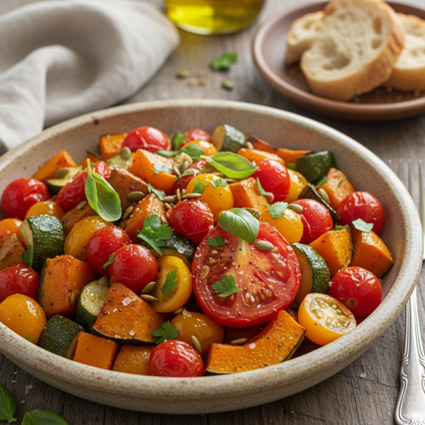 Savory Squash Medley with Fresh Tomatoes recipe