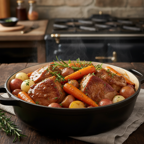 Savory Stove Top Pork Pot Roast recipe