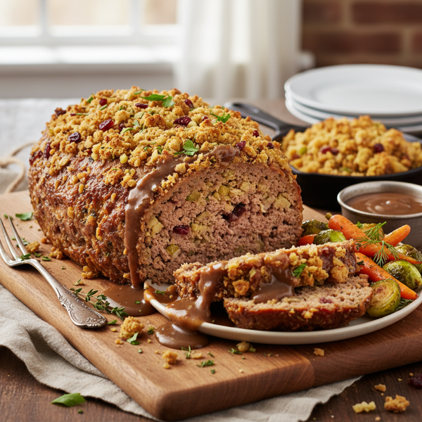 Savory Stove Top Stuffing Meatloaf Delight recipe