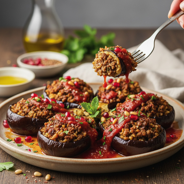 Savory Stuffed Baby Eggplants recipe