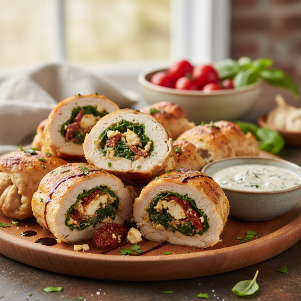 Savory Stuffed Chicken Roll-Ups recipe