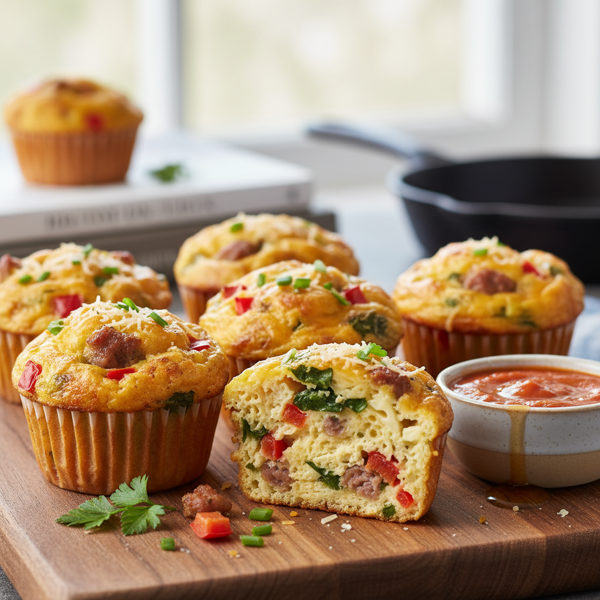 Savory Stuffed Egg Muffins recipe