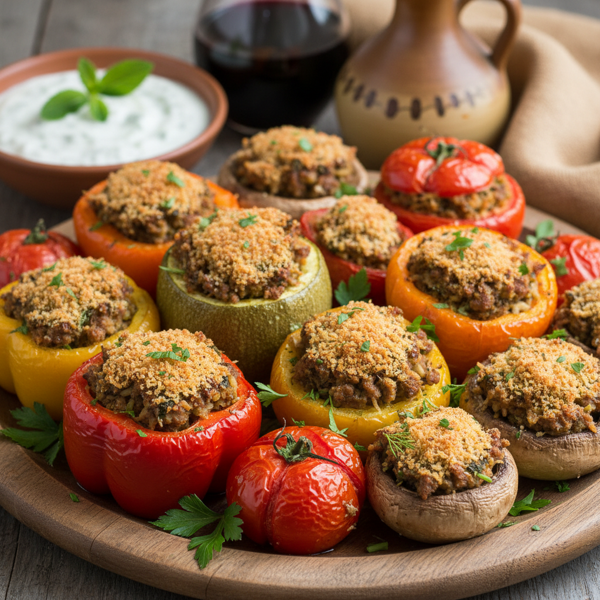 Savory Stuffed Garden Vegetables recipe