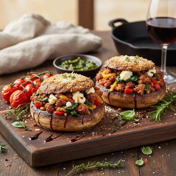 Savory Stuffed Portabella Delight recipe