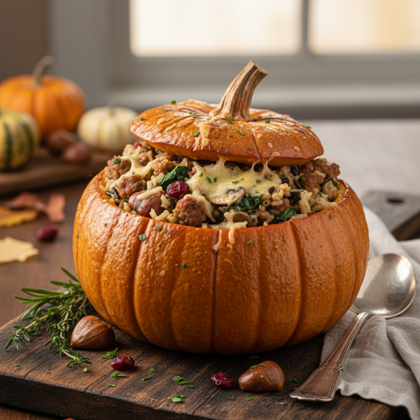 Savory Stuffed Pumpkin Delight recipe
