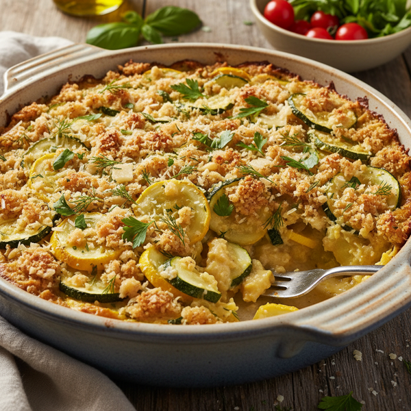 Savory Summer Squash Casserole recipe