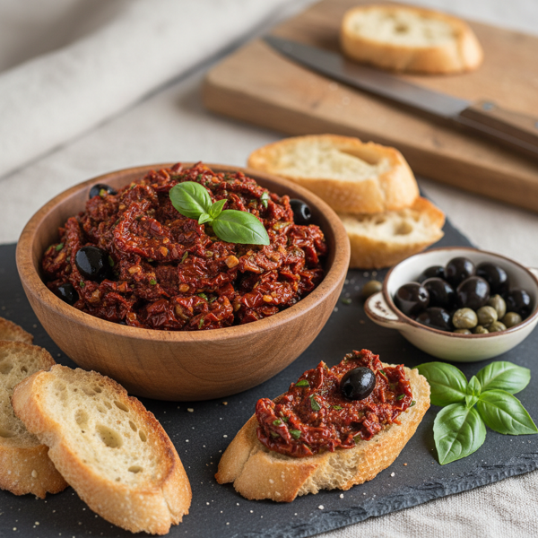 Savory Sun-Dried Tomato Tapenade recipe