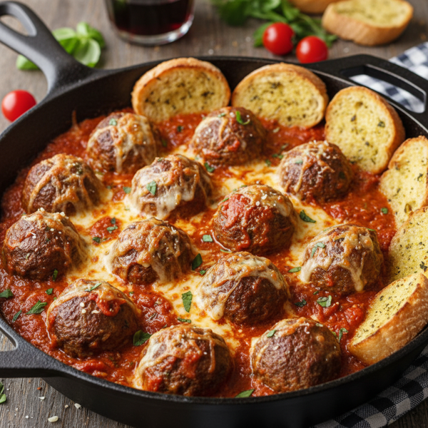 Savory Sunday Meatball Skillet recipe