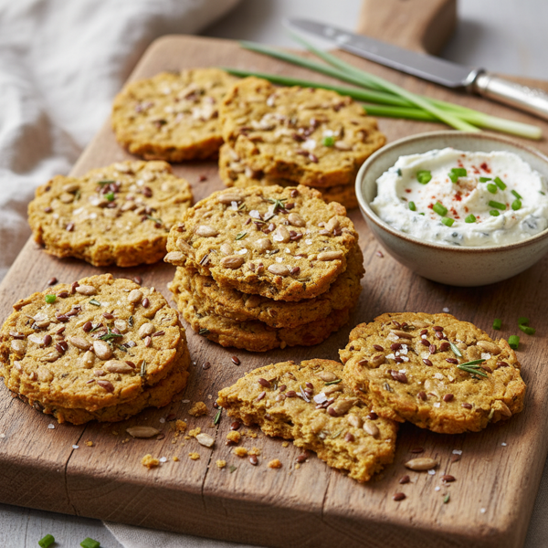 Savory Sunflower Seed Crunch Crackers recipe