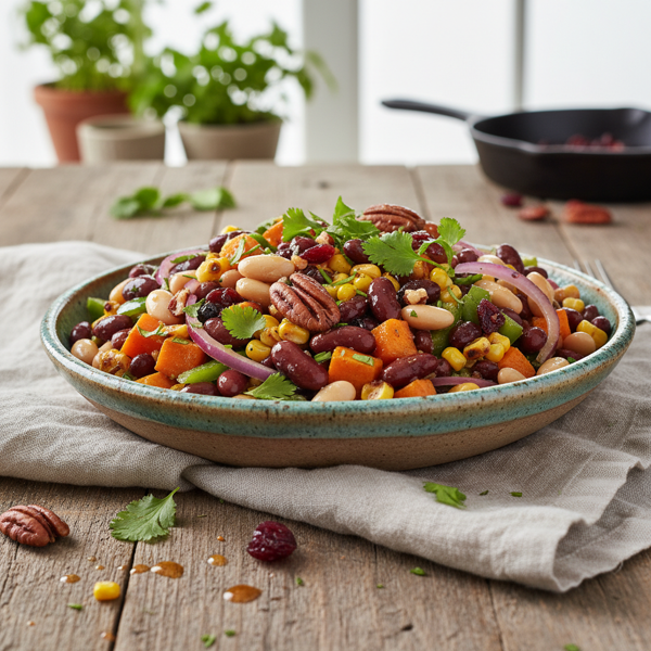 Savory Sweet Bean Salad recipe