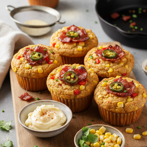 Savory Sweet Corn Muffins with a Twist recipe