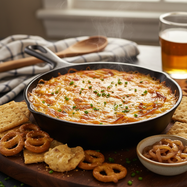 Savory Sweet Onion Cheddar Dip recipe