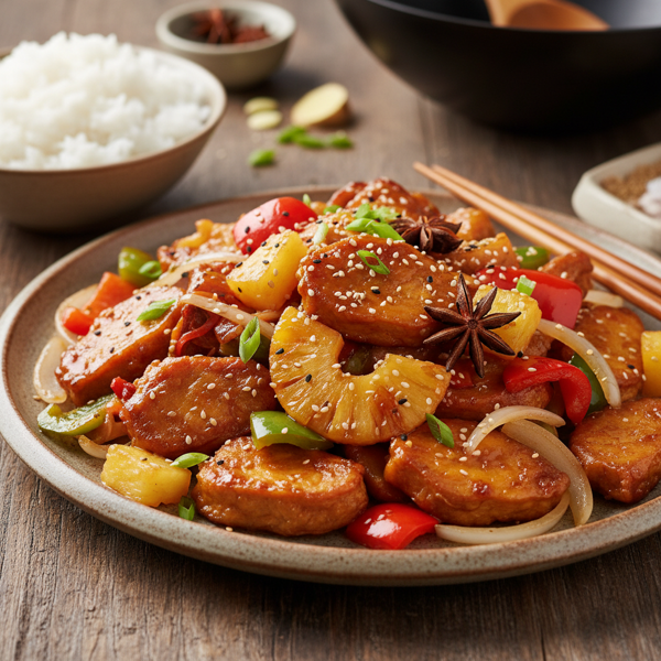 Savory Sweet & Sour Seitan Delight recipe