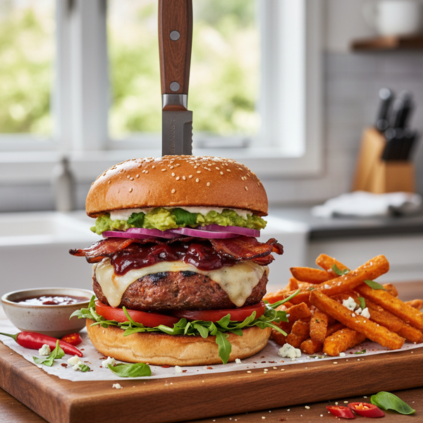 Savory Sweet and Spicy Turkey Burger Delight recipe