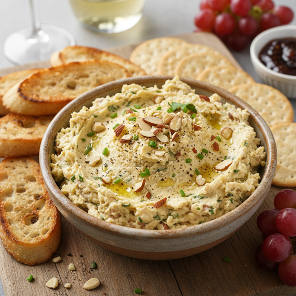 Savory Swiss & Almond Cheese Spread recipe