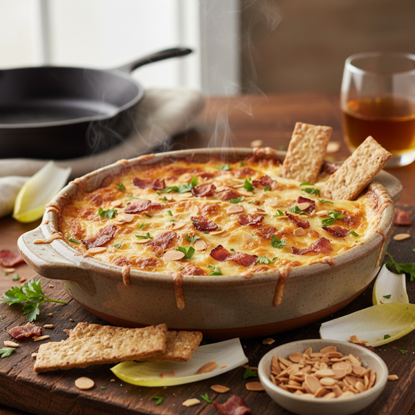 Savory Swiss & Bacon Almond Dip recipe