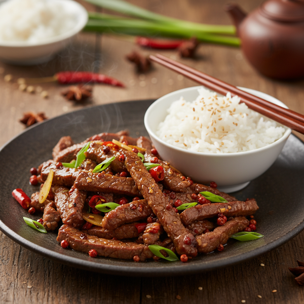 Savory Szechuan Pepper Steak Delight recipe