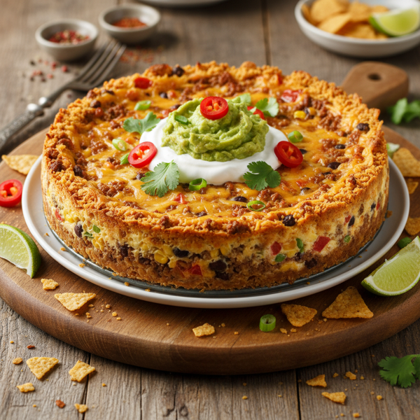 Savory Taco Cheesecake Delight recipe