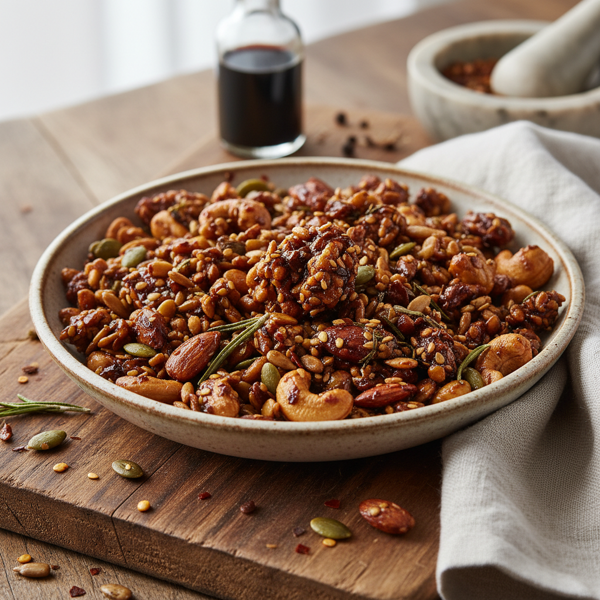 Savory Tamari Nut & Seed Crunch recipe