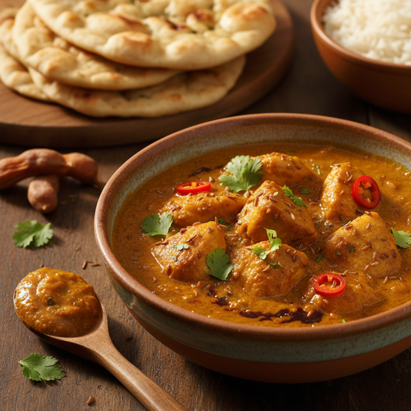 Savory Tamarind Chicken Korma recipe