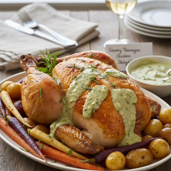 Savory Tarragon Chicken Delight recipe