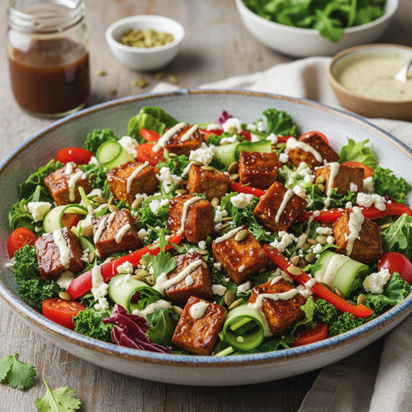 Savory Tempeh Delight Salad recipe