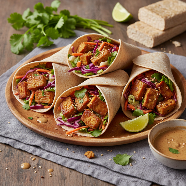 Savory Tempeh Salad Wraps recipe