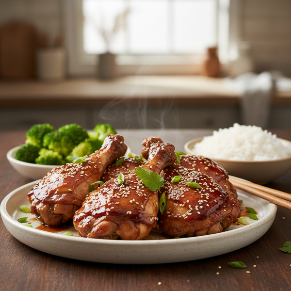 Savory Teriyaki-Glazed Chicken Thighs recipe